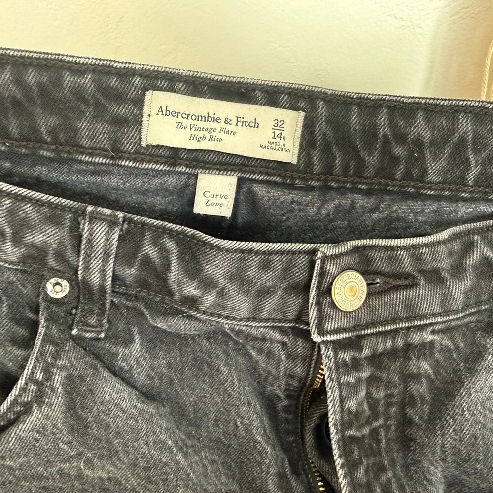 Abercrombie & Fitch Black Flare Jeans - Picture 2 of 6